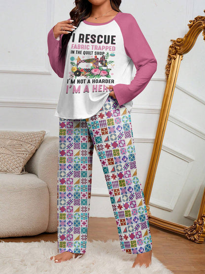 Sewing Lover Raglan Lounge Pajamas I Rescue Fabric