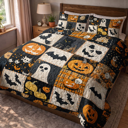 Halloween Quilted Blanket Spooky Patchworks