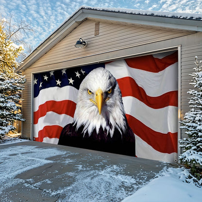 Patriotic Garage Door Banner Decoration - Eagle Of Independence