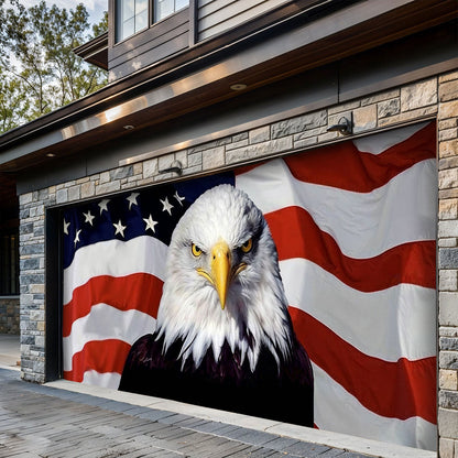 Patriotic Garage Door Banner Decoration - Eagle Of Independence