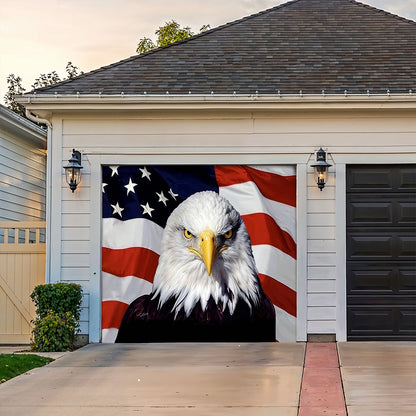 Patriotic Garage Door Banner Decoration - Eagle Of Independence