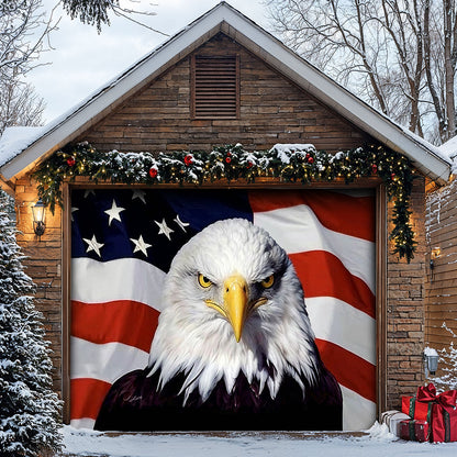 Patriotic Garage Door Banner Decoration - Eagle Of Independence