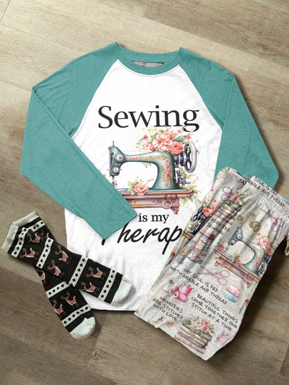 Sewing Lover Raglan Lounge Pajamas Sewing Is My Therapy