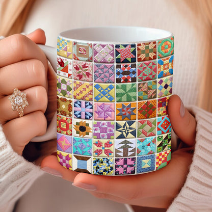 Sewing Lover 11Oz Mug Farmer's Daughter Quilt Blocks