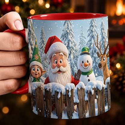 Christmas Ceramic Accent Mug Santa’s Jolly Crew