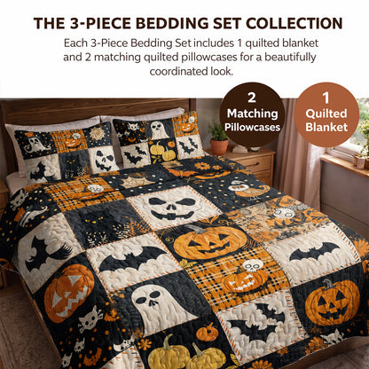 Halloween Quilted Blanket Spooky Patchworks