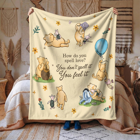 Pooh Fleece Blanket Pooh The Love