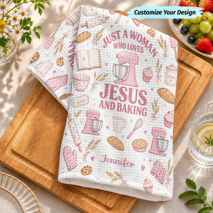 Faith & Flour Personalized Kitchen Towel