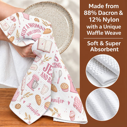Faith & Flour Personalized Kitchen Towel