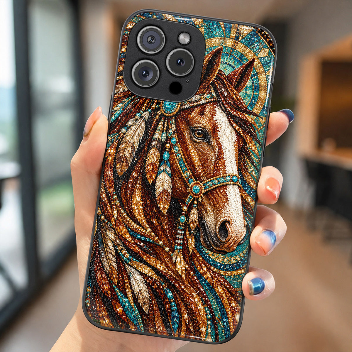 Turquoise Majesty Horse Phone Case