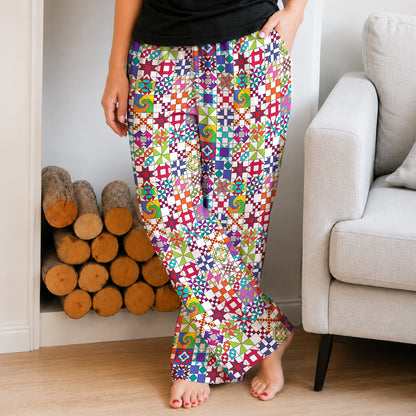 Sewing Lover Lounge Pants Colorful Quilt Blocks