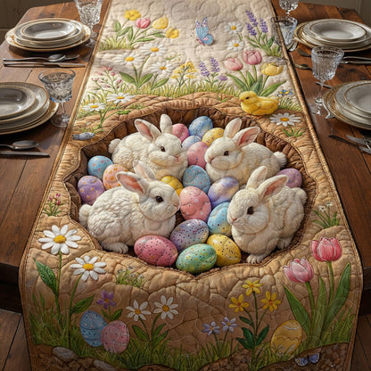Easter Quilted Table Runner Easter Bunny Hollow