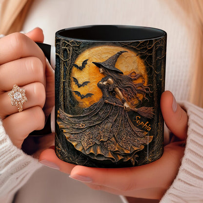 Witch of the Amber Moon Personalized Accent Mug Halloween Gift