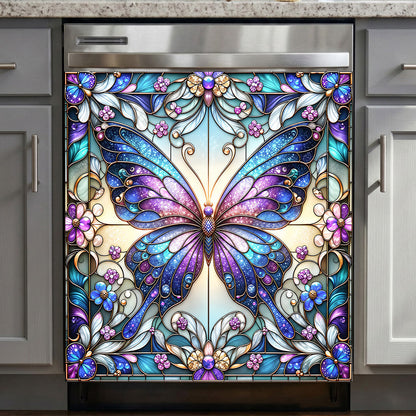Butterfly Magnetic Dishwasher Cover Jewelwing Butterfly Garden