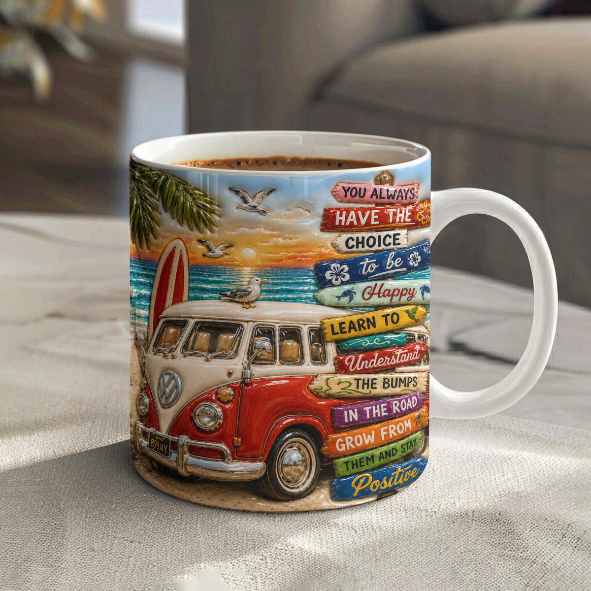 Coastal Choices Camper Ceramic Mug
