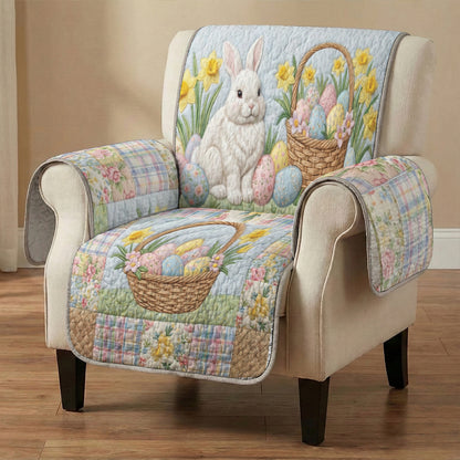Easter Quilted Sofa Cover Spring Bunny Bliss
