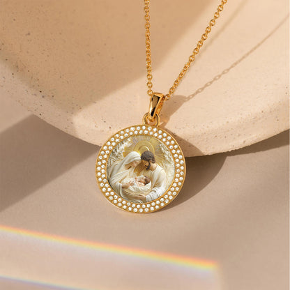 God Pendant Necklace Holy Family