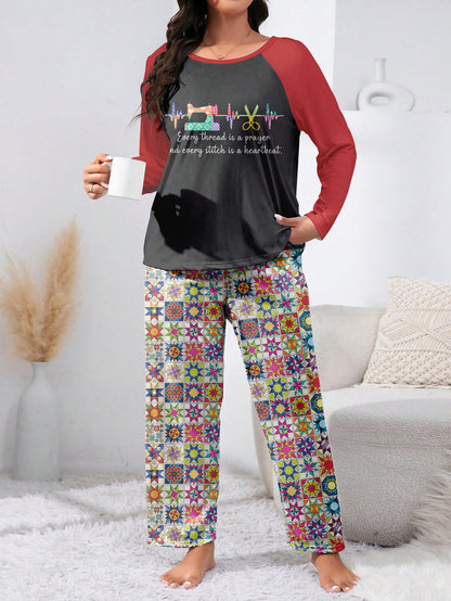 Sewing Lover Raglan Lounge Pajamas Every Thread Is A Prayer
