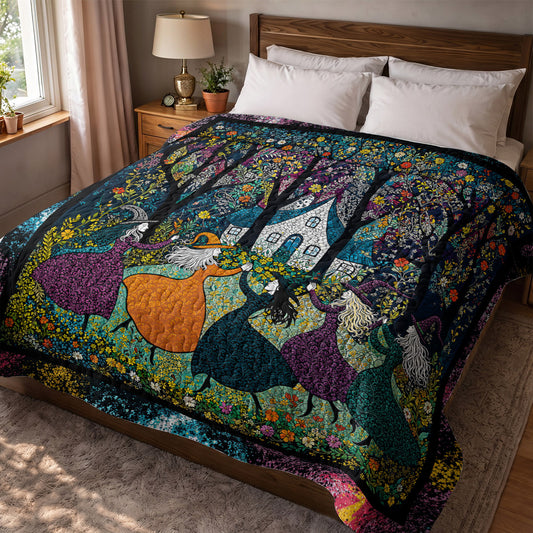 Witch Quilted Blanket Beautiful Witchy Woman Halloween Décor