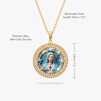 Blessed Virgin Mary Pendant Necklace