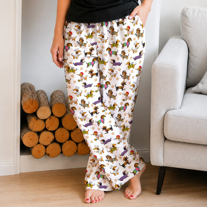 Dachshund Lounge Pants Dashing Dachshund Dreams