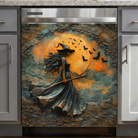 Witch Magnetic Dishwasher Cover Witch of the Enchanted Moon