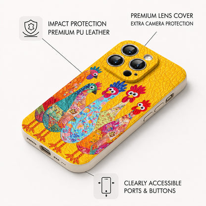Chicken Leather Phone Case The Goofy Flock