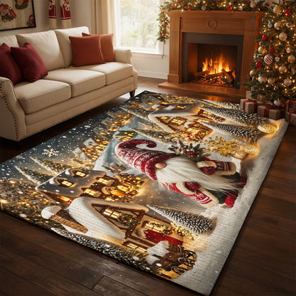 Christmas Area Rug Gnome of the Enchanted Christmas Village