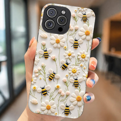 Bee Phone Case Sea Turtle Honeybee Daisy Meadow