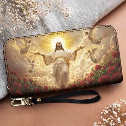 God Leather Wallet The Ascension of Jesus Christ