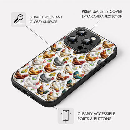 Chicken Phone Case Country Chickens In Bloom