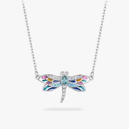 Enchanted Dragonfly Necklace – 925 Sterling Silver