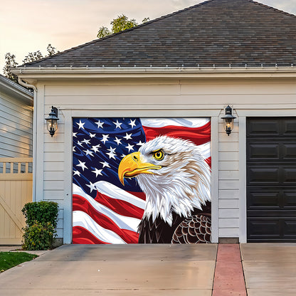 Patriotic Garage Door Banner - Eagle of Freedom The Spirit of America