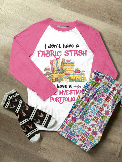 Sewing Lover Raglan Lounge Pajamas Textile Investment Portfolio