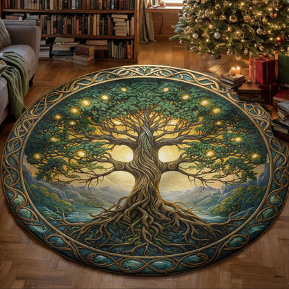 Tree Of Life Round Rug Roots of Eternity