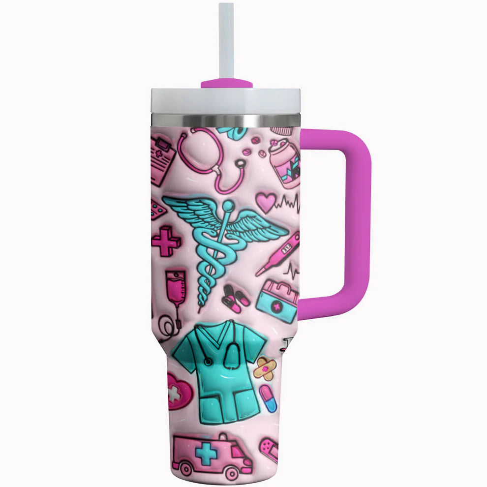 Nurse 40Oz Tumbler NursePuff