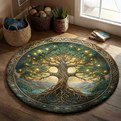 Tree Of Life Round Rug Roots of Eternity