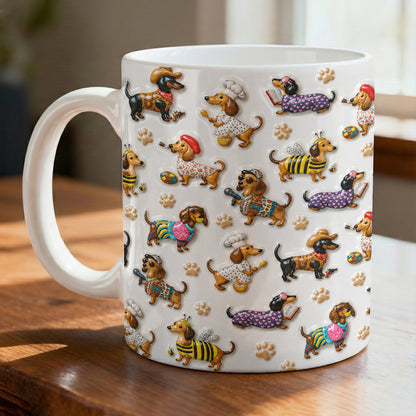 Dachshund 11Oz Mug Dashing Dachshund Dreams