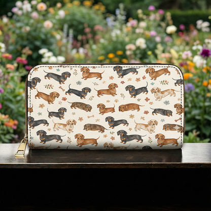 Dachshund Leather Wallet Cozy Dachshund Companions