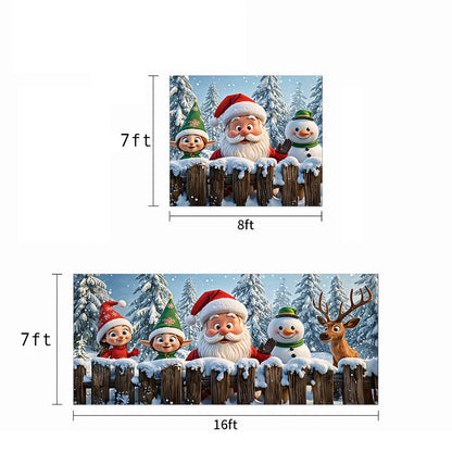 Christmas Garage Door Banner Decoration - Santa’s Jolly Crew