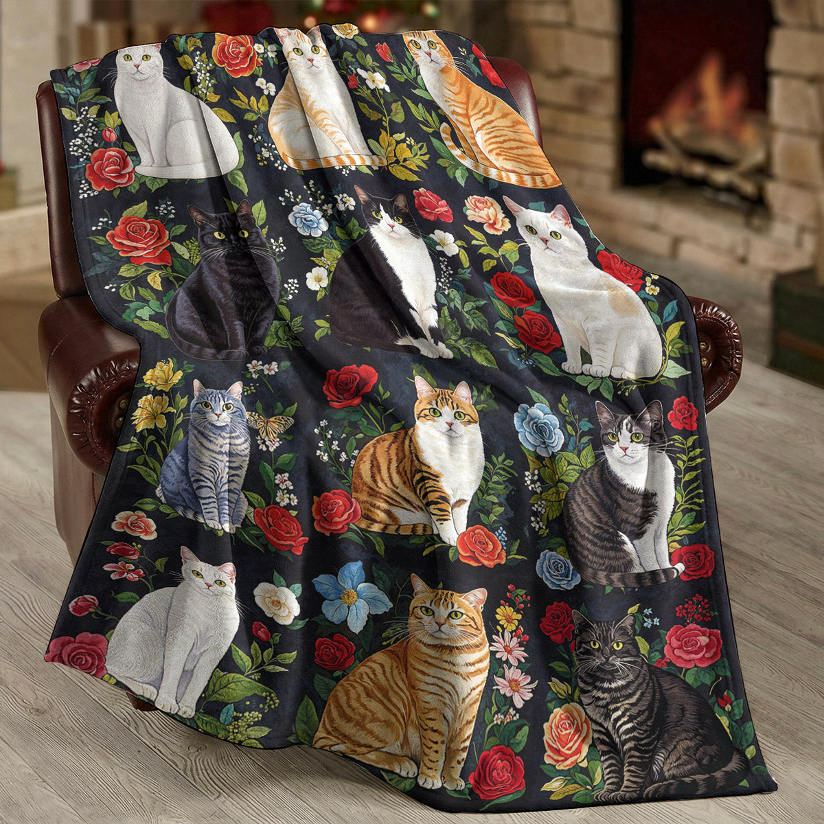 Cat Fleece Blanket Cat Lover’s Paradise