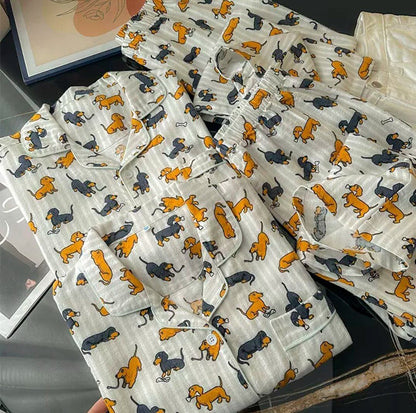 Dachshund Cotton Fleece Pajamas