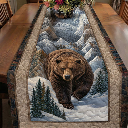 Bear Quilted Table Runner The Brown Bear’s Realm