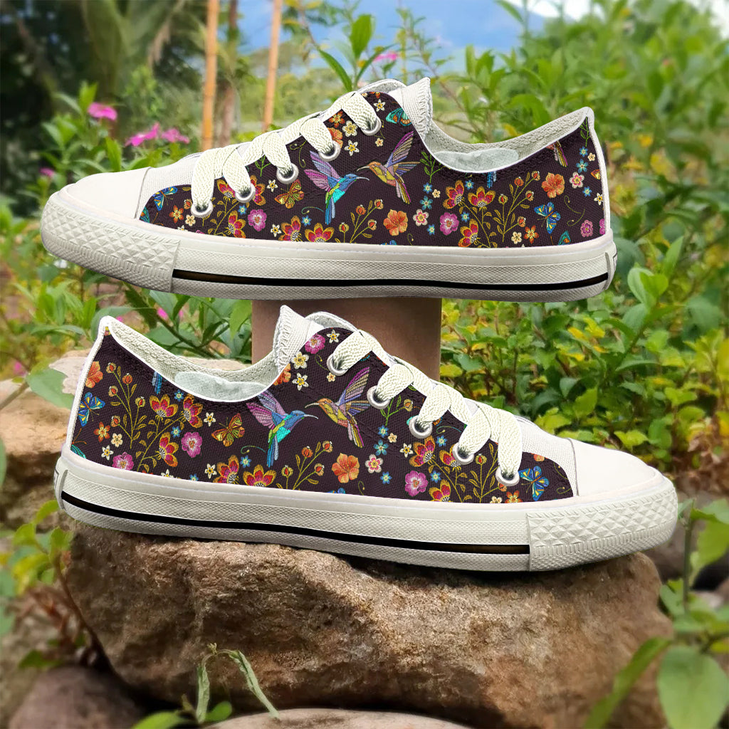 Hummingbird Women's Low Top Shoes Fluttering Duet