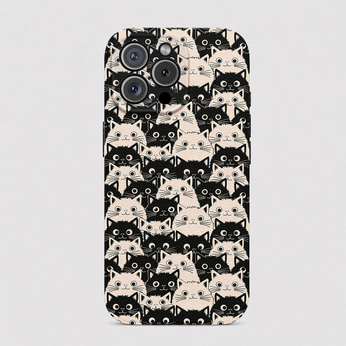 Cat Leather Phone Case Cute Fat Cats