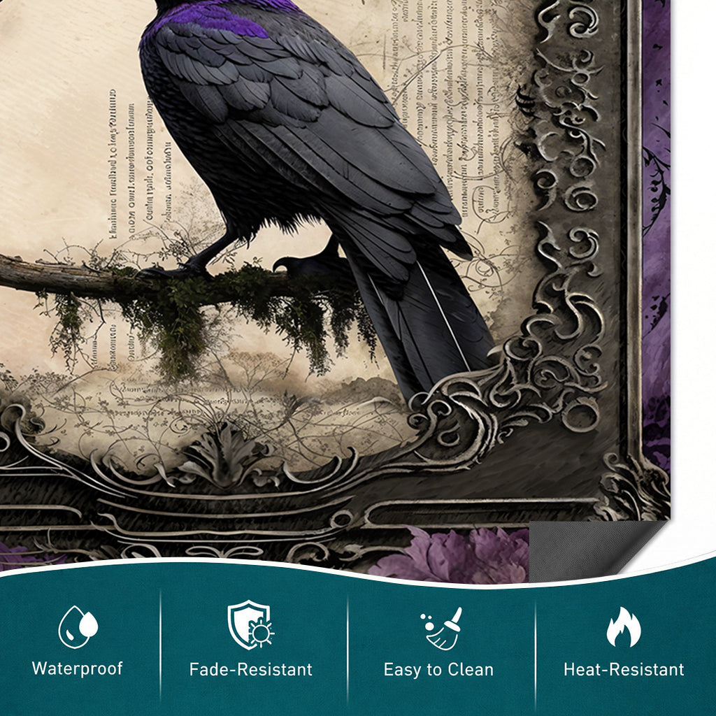 Gothic Magnetic Dishwasher Cover Violet Raven