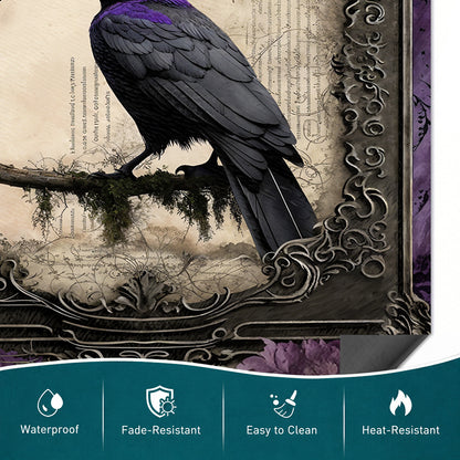 Gothic Magnetic Dishwasher Cover Violet Raven