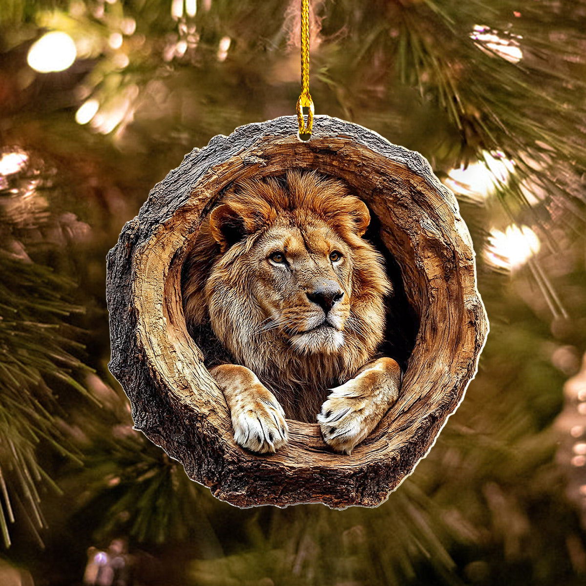 God 2D Acrylic Ornament The Lion Of Judah