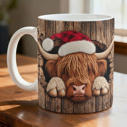 Cozy Christmas Highland Hideaway Ceramic Accent Mug