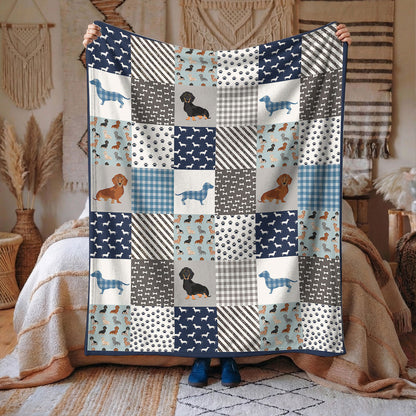 Dachshund Fleece Blanket Dachshund Delight